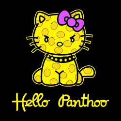 Hello Panthoo T-Shirt black sublimation