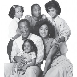 tee shirt cosby show the family in white sublimation