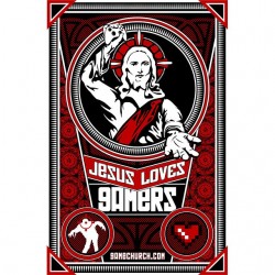 tee shirt jesus love gamers sublimation
