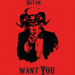 tee shirt satan want you red sublimation