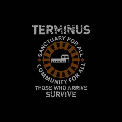 t-shirt walking dead terminus black sublimation