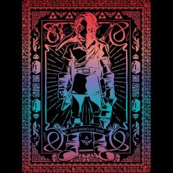 t-shirt zelda stained glass black sublimation