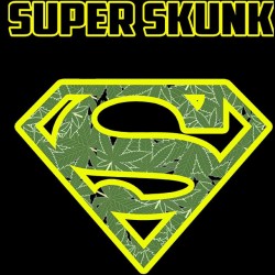 tee shirt superskunk parody superman black sublimation