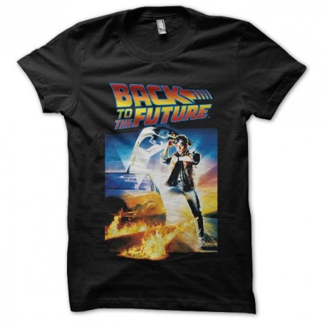 tee shirt Back to the future poster black sublimation