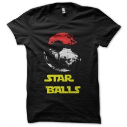tee shirt star balls black sublimation
