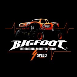 tee shirt Bigfoot monster truck  sublimation