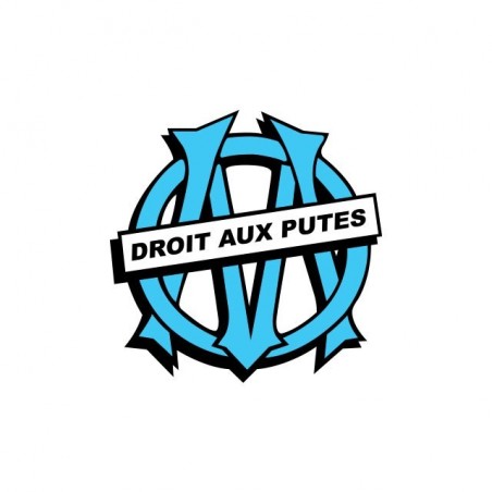 Tee shirt parodie Olympique de Marseille Droit aux Putes  sublimation