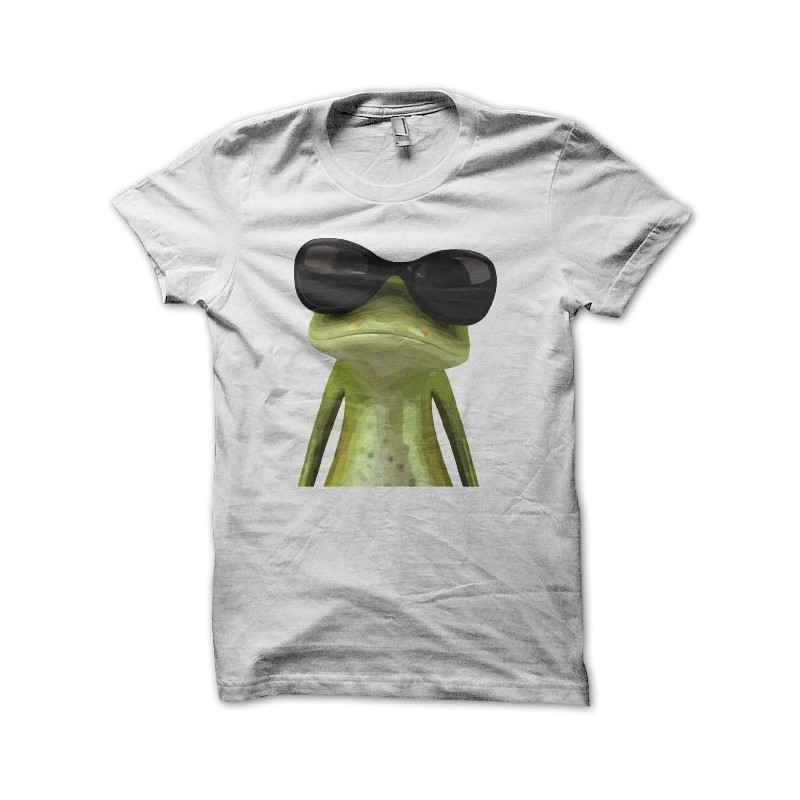 cool white frog shirt in sublimation