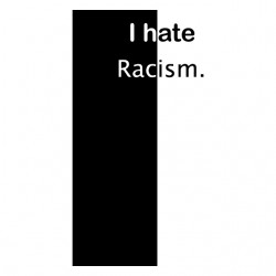tee shirt i hate racism  sublimation