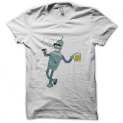 t-shirt bender and beer white sublimation
