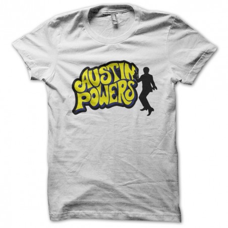 t-shirt austin powers logo white sublimation