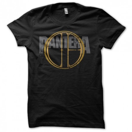 Pantera t-shirt CFH golden grungy black sublimation