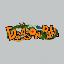 Dragon Ball Logo Gray Sublimation Tee Shirt