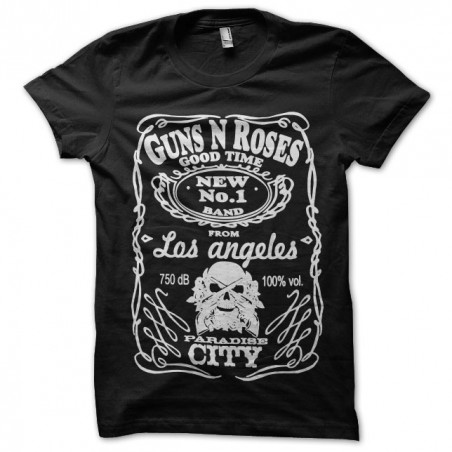 t-shirt guns n roses parody black sublimation