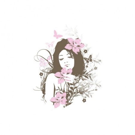 Tee shirt Ange fleurs  sublimation