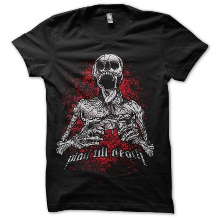 shirt skull gamer black sublimation