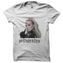 t-shirt britney bitch white sublimation