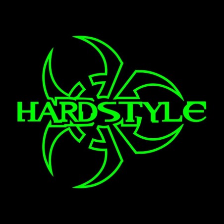 Hardstyle Biohazard Tee Shirt green on black sublimation
