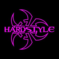 Hardstyle Biohazard Tee Shirt Pink on Black Sublimation