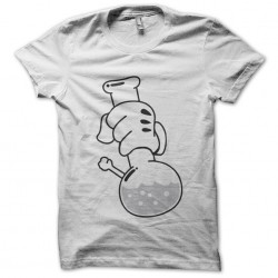 Mickey get high white sublimation t-shirt