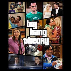 Bing Bang theory verion t-shirt GTA 5 black sublimation