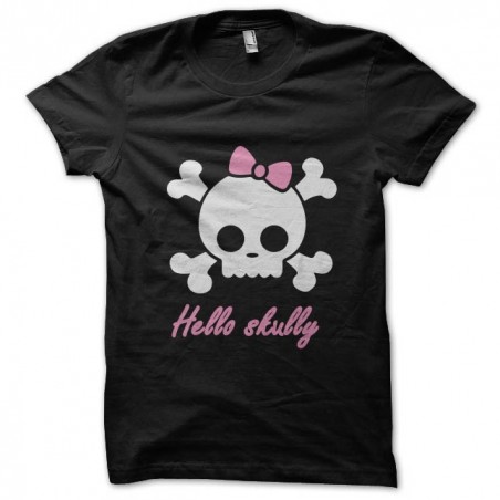 tee shirt hello skully parodie hello kitty  sublimation