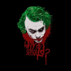 Joker t-shirt why so serious black sublimation