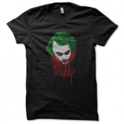 Joker t-shirt why so serious black sublimation