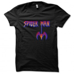 tee shirt spider man logo black sublimation