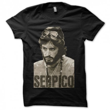 T-shirt Serpico Al Pacino black sublimation