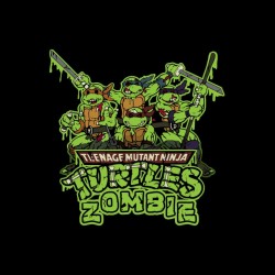 tee shirt Tortues ninja en zombie sublimation