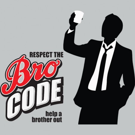 Barney stinson t-shirt respect the bro code gray sublimation