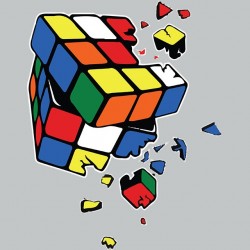 T-shirt Rubik's cube style Sheldon Cooper gray sublimation