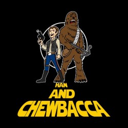 tee shirt Han et chewbacca  sublimation