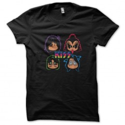 Kiss baby style t-shirt black sublimation