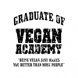 tee shirt vegan academy sublimation