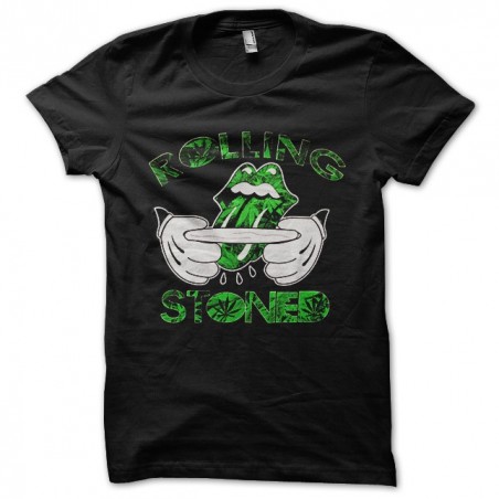 tee shirt Rolling Stoned parodie rolling stone  sublimation
