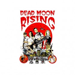 Dead moon rising white sublimation tee shirt