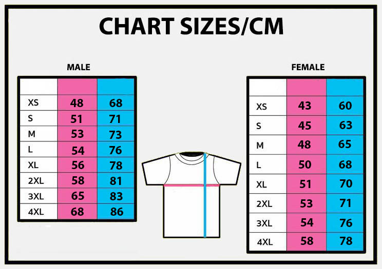 tshirts chart sizes homyshirt